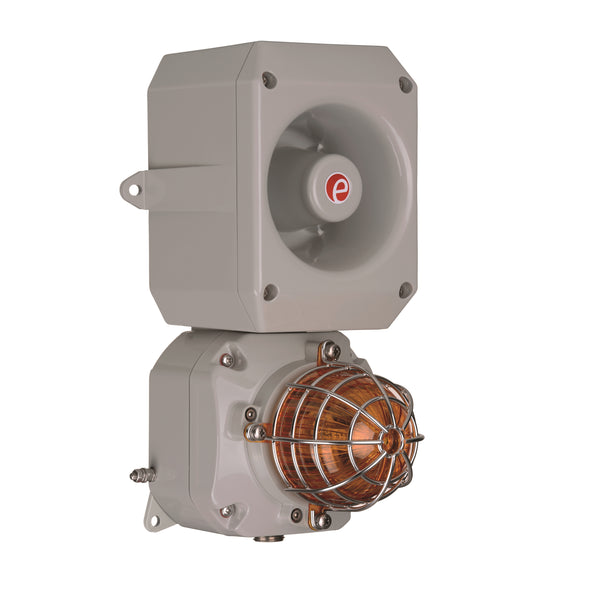 D2xC1 Alarm Horn Sounder/Strobe 5 & 10 joule 115VAC - Hazardous location Class 1 Div 2 - 64 tones available for 4 outputs