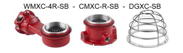 Model FSEX-24PM*-MOD Explosion Proof Synchronized  Fire Alarm system strobe light.  UL1638 models  24VDC